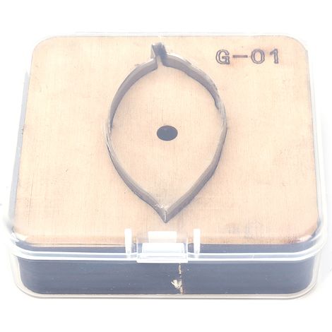 Gabarit de découpe pour cuir, couteau à poinçonner en métal, moule artisanal DIY (G-01) (1/5)