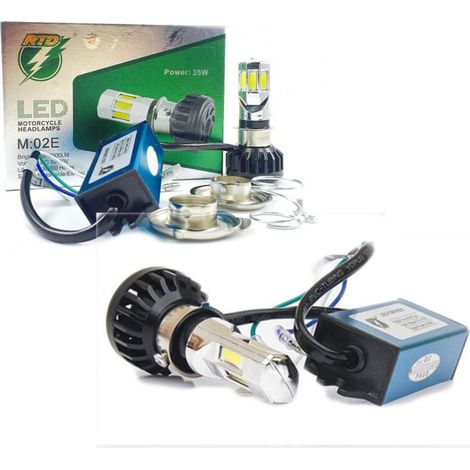 Lampada LED H4 35W M02e 3500 Lumen per Moto Kit Completo (1/4)