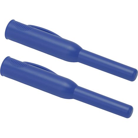 Porte-crayons pour le travail du bois en 2 pièces avec long embout, porte-crayons marqueurs à trou profond avec clip, bleu