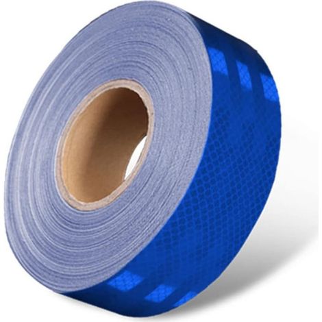 Retroreflektierendes, selbstklebendes Folienband mit hoher photometrischer Leistung, 45,7 m x 5,5 cm, blau