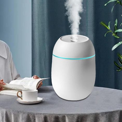 Mini humidificateur d'air silencieux pour chambre à coucher, blanc