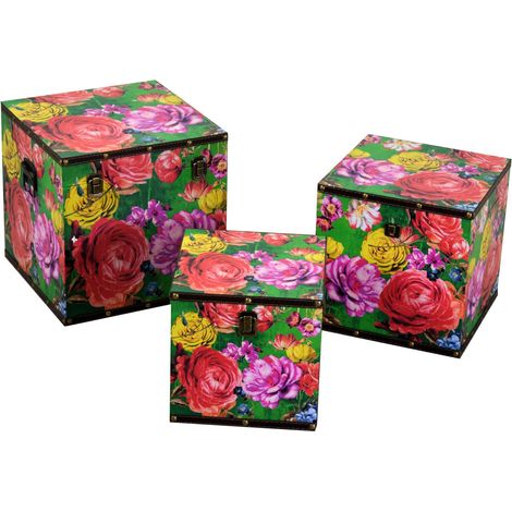 Scatola ecopelle 1-3 multicolor quadro cm 30 (1/2)