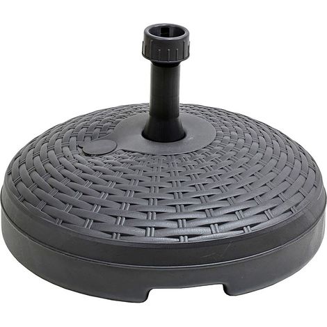 BASE DE PARASOL 20 l COLOR: NEGRO 46x15cm IPAE PROGARDEN (1/5)