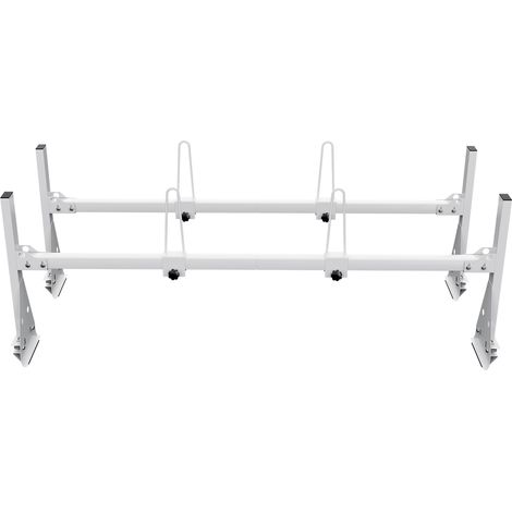 Mophorn Trailer Ladder Rack, 59" Adjustable Roof Rack, 2 Crossbars Van Roof Ladder Rack, 600 lbs Capacity Steel Van Ladder Rack (1/5)