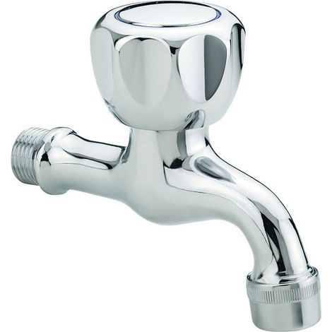Rubinetto a parete con comando a maniglia in ottone cromato - Idral 0160M12 (1/5)