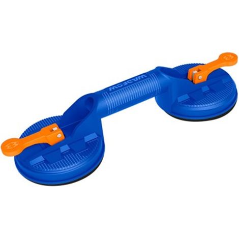 WADFOW Doppel-Saugnapf, 50 kg, mit ABS-Griff, 115 mm Durchmesser und ergonomischem Design