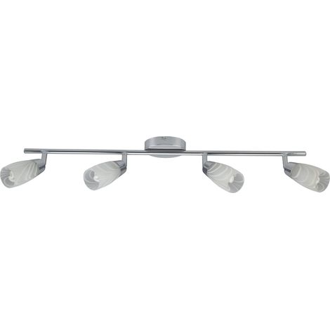 Plafoniera Candellux Laufer cromata/bianca 4xG9 78cm (1/2)