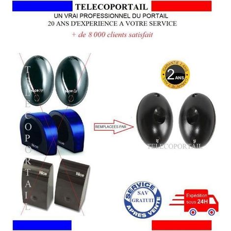 Jeu de photocellules - Compatible NICE BF FE FK - Portée 10 m - 12–26 V AC/DC - Extérieur (1/3)