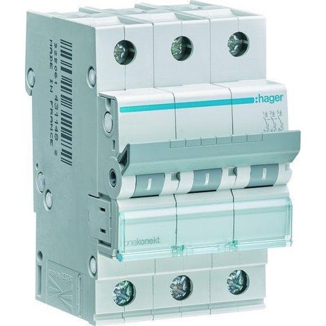 Interruttore tripolare Hager Modello C 40A IP20