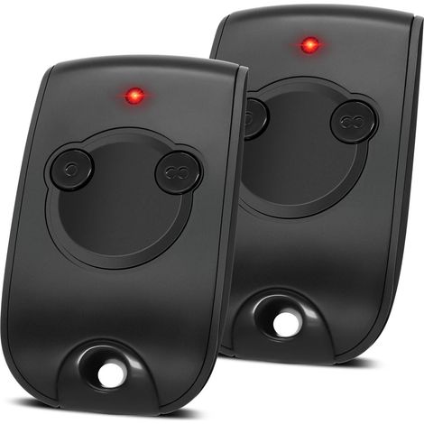2PCS Télécommande pour Portai et garage 433 MHz, Compatible avec 1841026, 2401539, 2 canaux, pour contrôler 2 moteurs de portails et portes de garage (1/5)