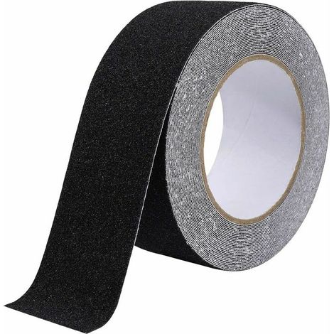 Bande Antidérapante Adhésive Pour Escaliers, Friction, Abrasif Pour Les Sécurité, Escabeau, Intérieur, Extérieur, Haute Traction, 5Cm X 10M, Noir (1/5)