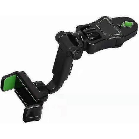 Support de téléphone de voiture rotatif à 360° pour rétroviseur, support universel pour smartphone, facile à utiliser (1/5)