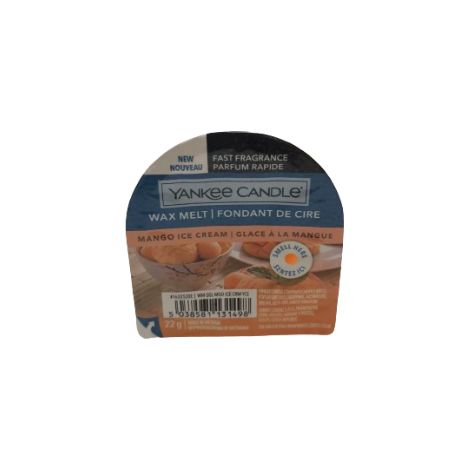 Cera profumata Yankee Candle al mango e gelato, 22 g (1/2)