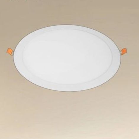 TRADE SHOP - Pannello Led 24 Watt Da Incasso Rotondo Bianco ø300mm Luce 3000k-6500k Ip20 00069 - (1/4)