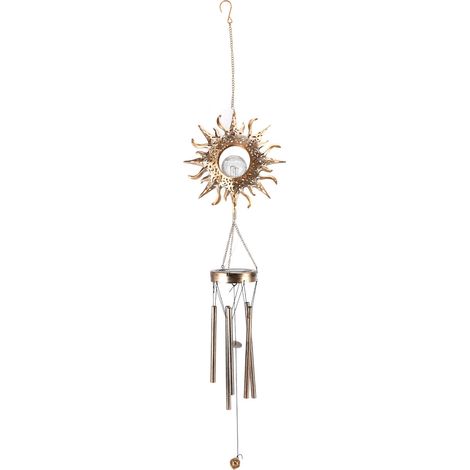 Solar-Gartenlaterne mit Vintage-Windspiel – Lichtdekoration für den Garten, Geschenkidee für Partys oder Thanksgiving (1/5)