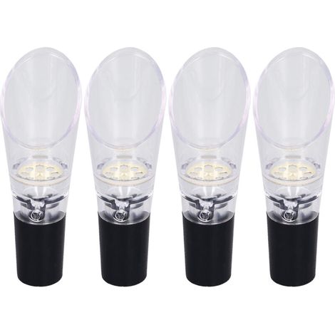 4-teiliges umweltfreundliches Wein-Aerifizierer-Set aus Polycarbonat – Barzubehör, Dekanter für Hauspartys, Gold (1/5)
