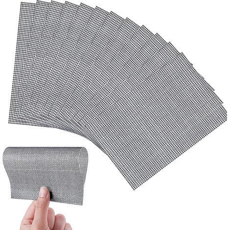 Écran de mouche Ensemble de Réparation de 10 Pièces d'Écran de Mouche de Réparation de Bande Auto-Adhésive Fenêtre de Patch de Réparation de Porte moustiquaire Trou de Réparation de la série de bandes (1/5)