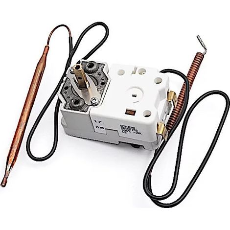 Zweipoliger Thermostat mit positiver Sicherheit 400mm R30/70°C S 90°C.