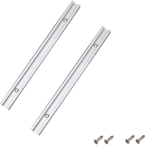200 mm aluminum T-track, T-slot, T-slot miter track for table saws, routers and woodworking tools, 19 x 9.5 mm, (1/3)