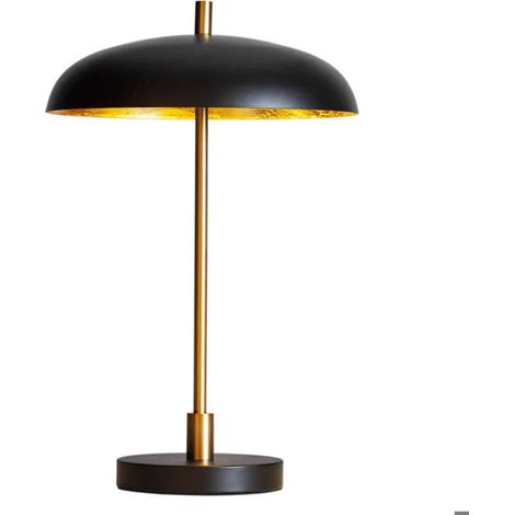 Lámpara by-rydens shelby metal negro y oro 4W