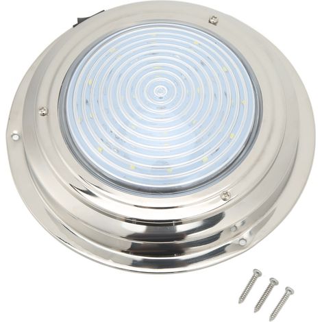 Éclairage de courtoisie LED 12VDC 30 LED en acier inoxydable 316 pour bateau 6.5in, caravan, camping-car, salle de bain, couloir (1/5)