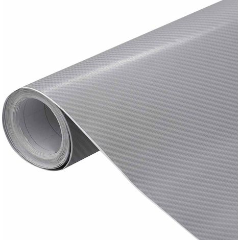 vidaXL Pellicole per Auto 2 pz 4D Argento 100x150 cm+50x150 cm (1/5)