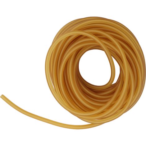 Élastique en latex jaune, tube en caoutchouc naturel très élastique pour fabrication de lance-pierres, exercices de fitness, chasse en extérieur, 10 mètres (1/5)