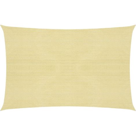 Voile d'ombrage Voile de parasol - 160 g/m² Beige 2,5x3,5 m PEHD BV765730 - BonneVie (1/5)