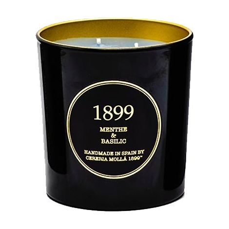 Vela XL (600 g) Menthe & Basilic Gold Edition Cereria Molla (1/4)