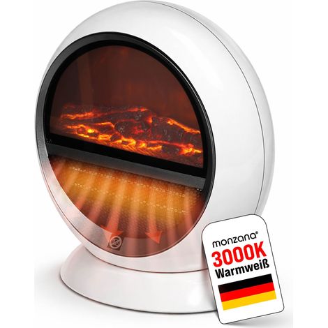 Termoventilatore LED camino elettrico 2 livelli di riscaldamento Riscaldatore Protezione contro il surriscaldamento 1500 watt Caminetto decorativo camino elettrico stufa camino da tavolo elettrico