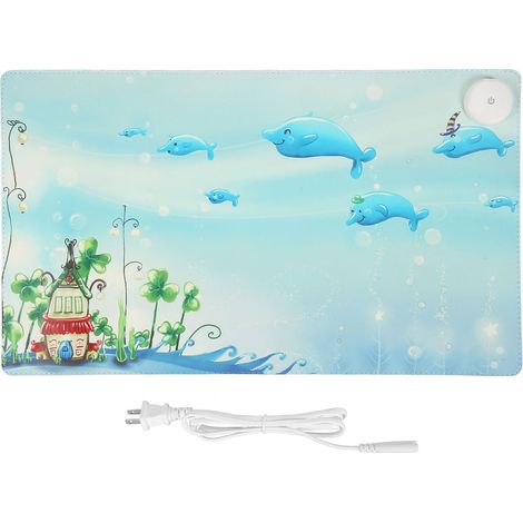 Tapis de souris chauffant 24x14 pouces, contrôle de 3 températures, grand tapis de bureau chauffant pour maison, école, bureau, 100-240V avec prise US (1/5)
