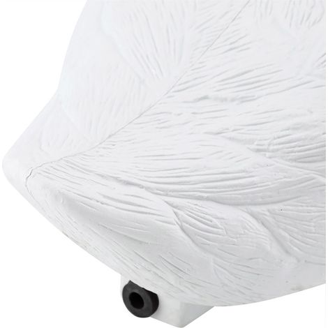 Cisne artificial blanco de alta calidad para decoración de jardín, fabricado en PE, de 38 cm, flotante, ideal para decoración exterior y como señuelo de caza. (1/5)