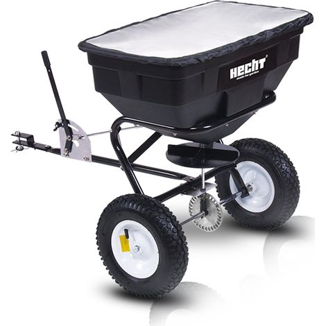 Streu Wagen Anhänger 60 L Gerät Splitt Dünge Salz Saatgut Schleuder Streuer Quad