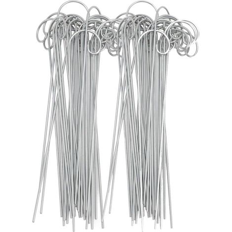 Lot de 60 Crochets pour étiquettes de Plantes pour L'extérieur, en Acier Inoxydable, Marqueurs de Jardin, Piquet, Antirouille, Porte-étiquette de Jardin pour Pot de Fleur, (1/5)