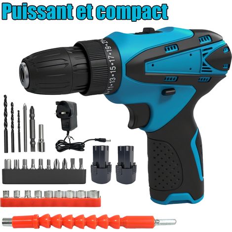 Mini-perceuse-visseuse sans fil 12V – Set compact rechargeable pour bricolage et petits travaux DIY (1/5)