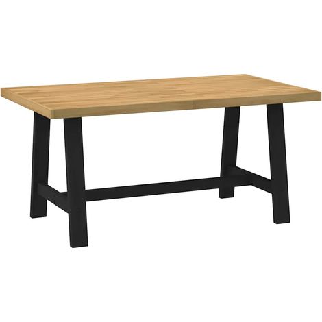 Esstisch NOAIN A-Form-Beine 160x90x75 cm Massivholz Kiefer