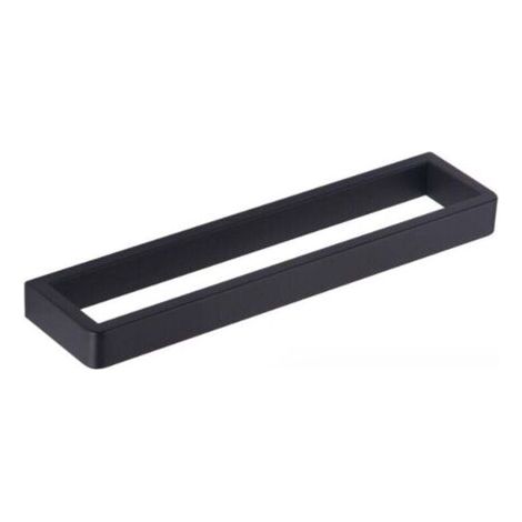 Porte-Serviettes de Salle de Bain Anneau Porte-Serviettes Noir Porte-Serviettes en Acier Inoxydable SUS304 30CM fixé au Mur (1/4)