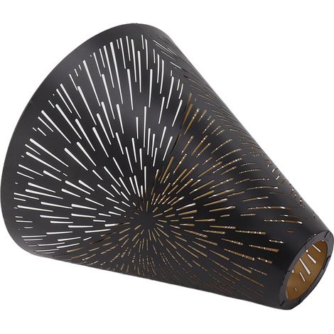 Abat-jour de lampe de table en métal gravé au laser en forme de feux d'artifice, pour chambre à coucher (1/5)