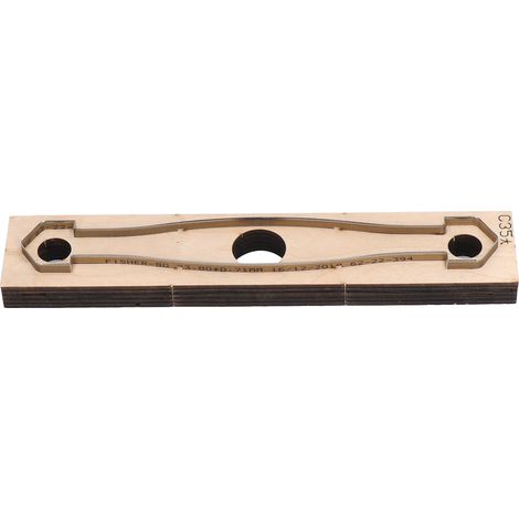 Lot de moules de découpe en cuir réutilisables, base en bois épais, pour artisanat DIY et création manuelle. (1/5)