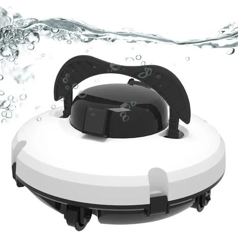 Robot aspirateur de piscine sans fil – Autonomie 120 min – Batterie 5200 mAh – Nettoyage intelligent avec auto-stationnement – Pour piscines jusqu'à 100 m²