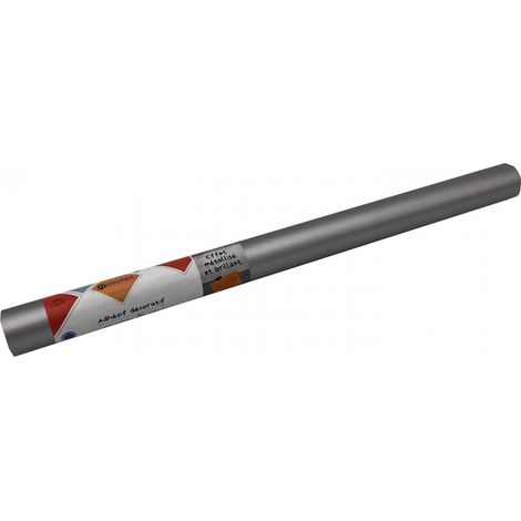 Adhésif Effet Métallisé Acier Alu 45cm x 1,5m (1/3)