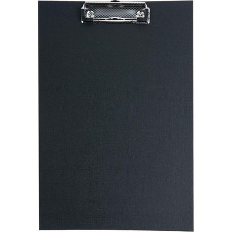 Pannello in PVC A4 con clip, nero D.RECT