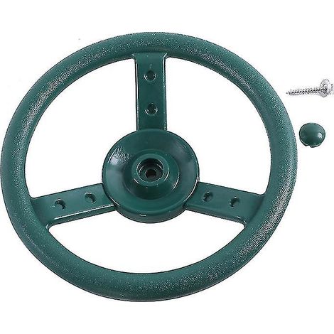 Volant Enfant Pour Balançoire Et Aire De Jeux - Diamètre 25 Cm - En Plastique PE Non Toxique - Pour Structures En Bois - 1 Pièce (1/2)