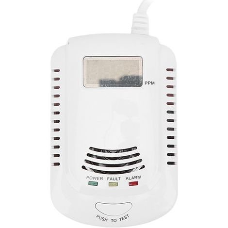 Zuverlässiger Brenngasdetektor, intelligenter Sprachalarm, hochstabiler Monitor, 90–240-V-EU-Stecker, hohe Genauigkeit (1/5)