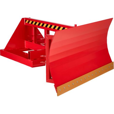 R+R Industrietechnik Schneeschieber Typ RSP-20 mit Polyurethanschürfleiste 2000mm RAL 3000 Feuerrot