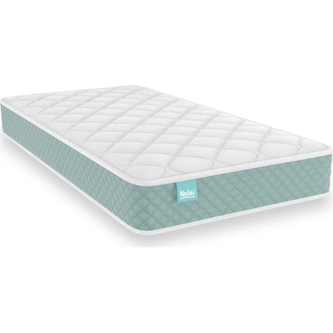 Nalui Colchón Cuna 57x117x12cm Verde Aguamarina Baby One ±12cm Certificado Oeko-Tex® Hecho en España