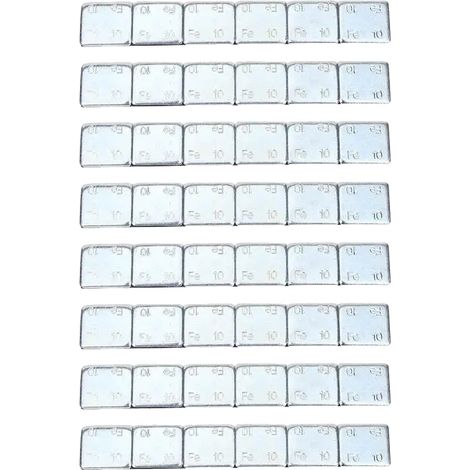 Contrapesos para equilibrado de ruedas, instalación adhesiva, aptos para coches y motocicletas, 8 unidades, 10 g (1/2)