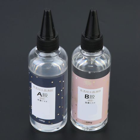 Résine époxy AB à cristal haute transparence pour l'artisanat (200 g / 7,1 oz 1:1) (1/4)