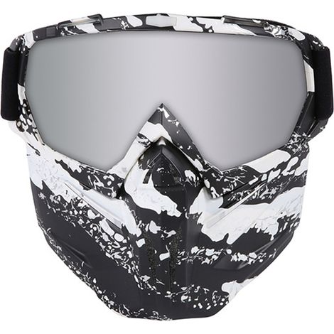Lunettes De Protection - Verres En Polycarbonate Antigriffes Et Anti-uV - Bande Élastique Réglable - Pour Moto Ski Vtt - Par 1 (1/5)