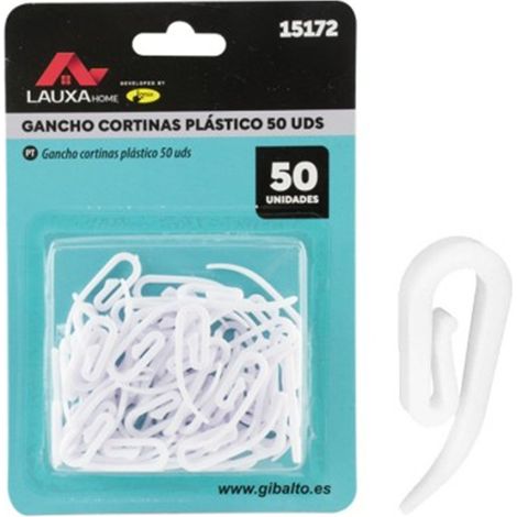 Gancho Fruncidor Lauxa Home Blanco 35 Mm Plástico Pack 12 Uds (1/4)